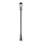 Z-Lite Gannon 3 Light Outdoor Post Mounted Fixture, 10in. W x 120.75in. H, Black 5008PHBR-519P-BK - alternate 1